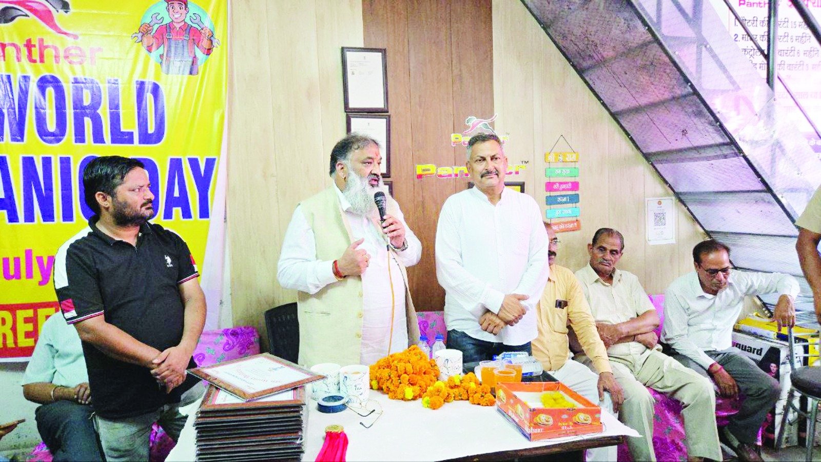 वीरेश शांडिल्य ने वर्ल्ड मैकेनिक डे पर कहा मैकेनिक देशदुनिया की बैकबोन