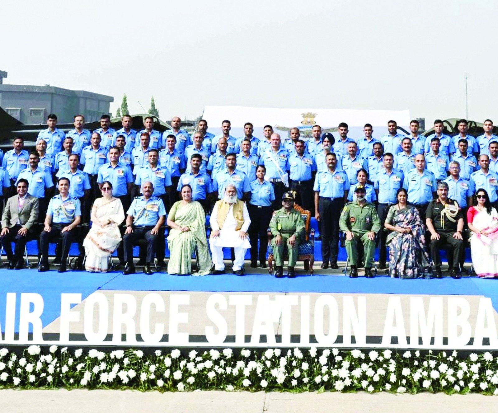 बिजली मंत्री अनिल विज ने राष्ट्रपति का अंबाला छावनी में किया जोरदार स्वागत